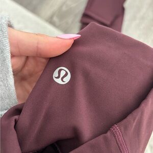 Lululemon align leggings in Merlot